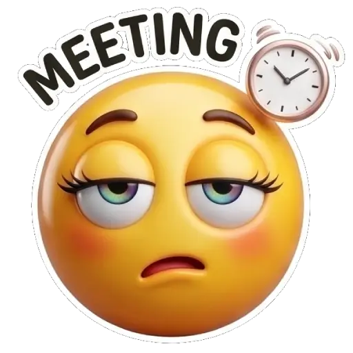 office jokes, smiley faces, emoji, funny office stickers, office, boss, WhatsApp stickers, sticker pack, free download, meeting